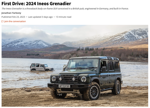 First Drive: 2024 Ineos Grenadier - DRIVING (Canada)