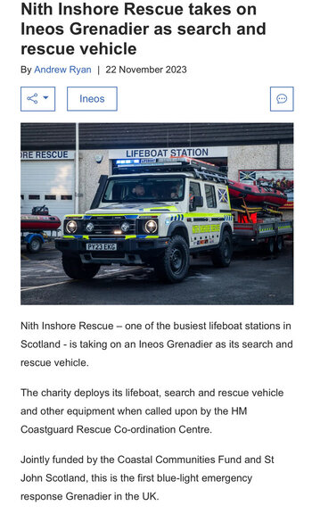 Search and rescue Grenadiers