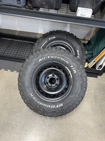 Factory steel wheels and BFG KO2’s