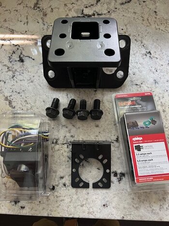 IG Genuine OEM Hitch Receiver with aftermarket wiring/mount.