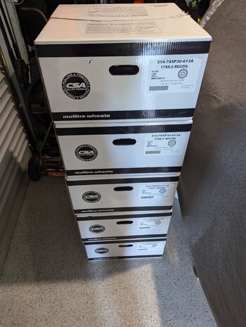 5 x 17inch steel wheels