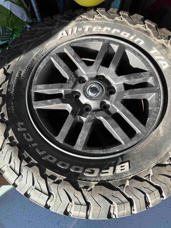 5x OEM 17" Alloy Wheels + BFG KO2 Tires