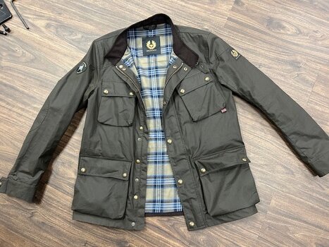 Green Belstaff Jacket (Fieldmaster) and Grenadier USA hitch cover